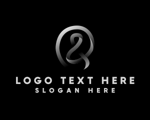 Typography - Monochrome Ampersand Lettering logo design