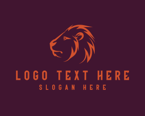 Head - Animal Lion Head logo design