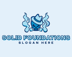 Fedora Skull Vape Cloud Logo