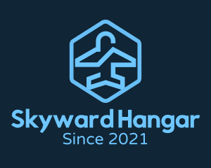 Minimalist Flying Aircraft logo design