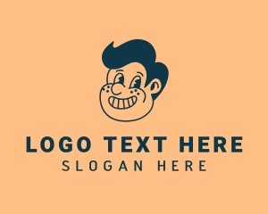 Animation - Smiling Retro Cartoon logo design