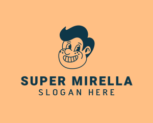 Smiling Retro Cartoon Logo