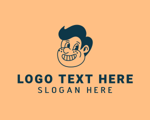 Smiling Retro Cartoon Logo