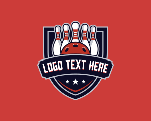 Bowling Alley - Bowling Shield League Competition logo design