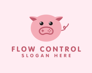 Pig Gaming Controller logo design