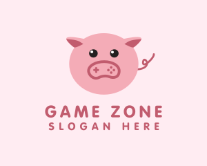 Pig Gaming Controller logo design