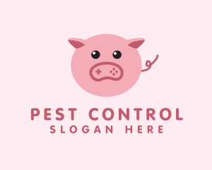 Pig Gaming Controller logo design