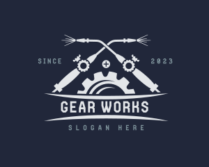 Blow Torch Gear Welder logo design
