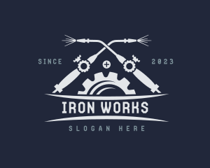 Blow Torch Gear Welder logo design