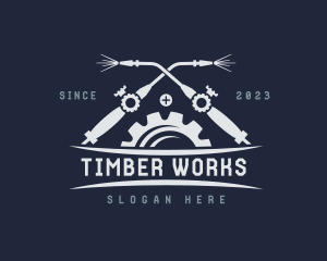 Blow Torch Gear Welder logo design