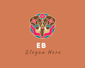 Festive Decorative Elephant  Logo