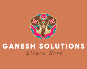 Ganesh - Festive Decorative Elephant logo design