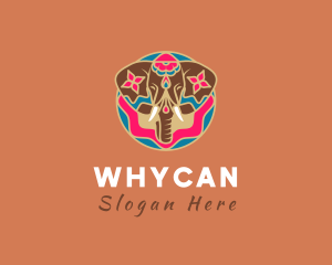 Mystic - Festive Decorative Elephant logo design