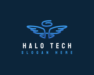 Halo - Halo Angel Wings logo design