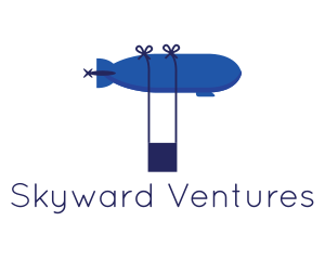 Airship - Blue Airship Cargo logo design