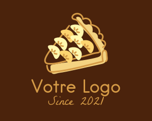 Cake Decorating - Lemon Tart Dessert logo design