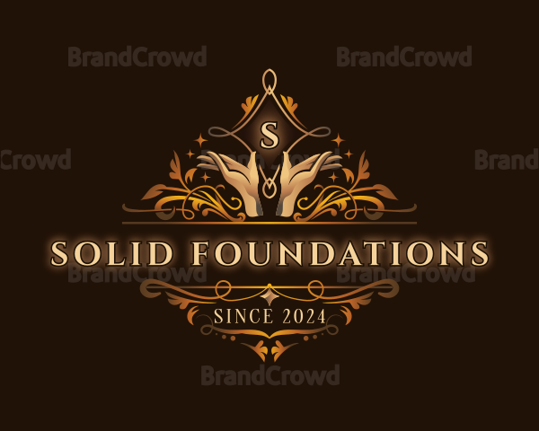 Luxury Hand Wellness Logo