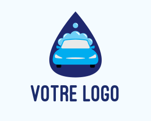 Automotive - Car Wash Drop logo design