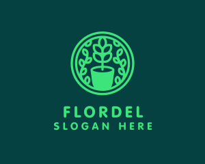 Pot Plant Garden logo design