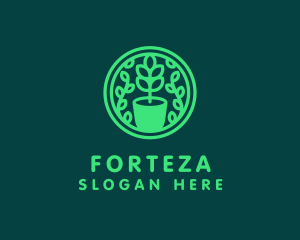 Pot Plant Garden logo design