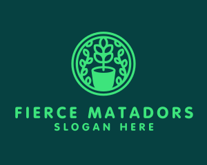 Pot Plant Garden logo design