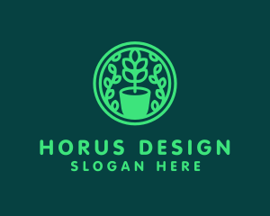 Pot Plant Garden logo design