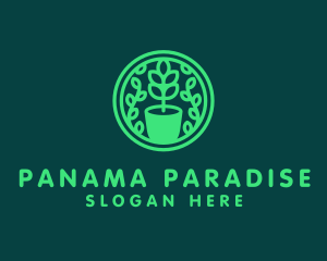 Pot Plant Garden logo design