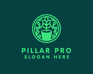 Pot Plant Garden logo design