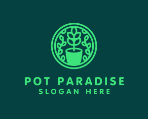 Pot - Pot Plant Garden logo design