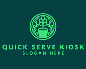 Pot Plant Garden logo design