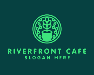 Pot Plant Garden logo design