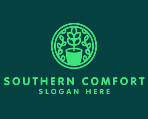 Pot Plant Garden logo design