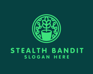 Pot Plant Garden logo design