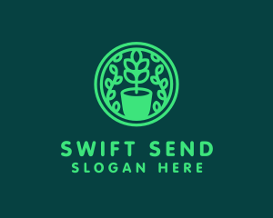 Pot Plant Garden logo design