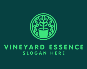 Pot Plant Garden logo design