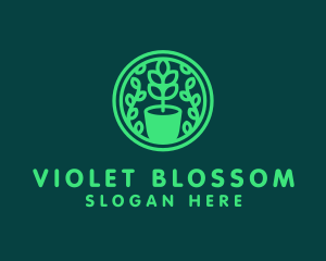 Pot Plant Garden logo design