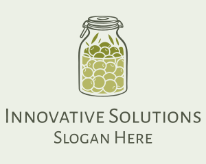 Product - Green Olive Oil Jar logo design