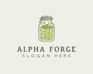 Olive Oil Jar logo design