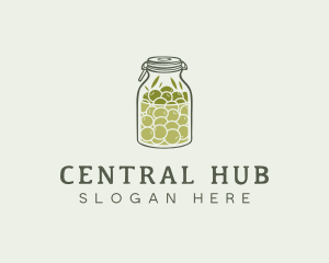 Olive Oil Jar logo design