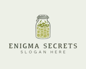 Olive Oil Jar logo design