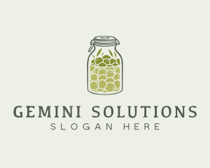 Olive Oil Jar logo design