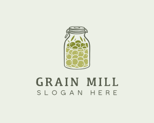 Olive Oil Jar logo design