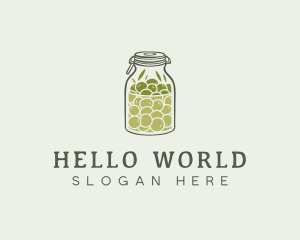 Olive Oil Jar logo design