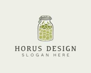 Olive Oil Jar logo design