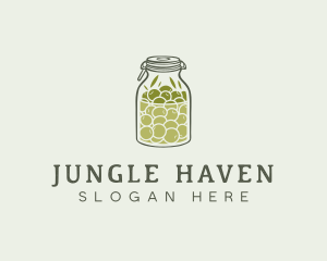 Olive Oil Jar logo design