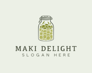 Olive Oil Jar logo design