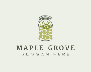 Olive Oil Jar logo design