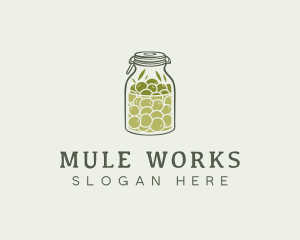 Olive Oil Jar logo design