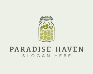 Olive Oil Jar logo design