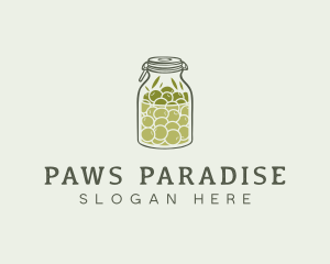 Olive Oil Jar logo design